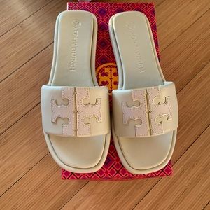 Tory Burch DOUBLE T SPORT SLIDE Size 10🤍